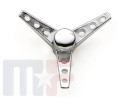 Air filter nut chrome Tri-Bar spin