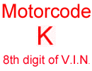 Code moteur "K"
