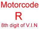 Código de motor "R"