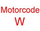 Motorcode "W"