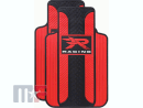 1727R04 Nattes en caoutchouc de plancher \"R Racing\" noir/rouge