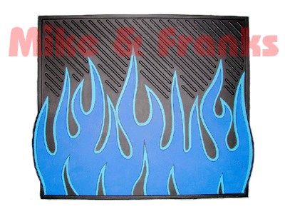 106402 Plasticolor Utility Mat "Blue Flames"