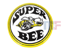 Placa metálica Dodge Super Bee 15" (ca. 38.1cm) abovedado