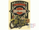 Enseigne en métal Harley Davidson Freedom 13" x 17" (33 x 43cm)
