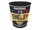 Trash can vintage aluminum "Shelby Racing"