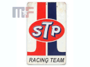 Tin/Metal Sign STP Racing Team 9.75" x 6" (ca. 24.7cm x 15cm)
