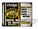 Blechschild Dodge Super Bee 15\" x 12\" (ca. 38cm x 30cm)
