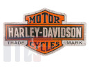 Placa metálica Harley Davidson nostalgic 18\" x 10,5\" (ca. 45,7cm