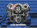 Placa metálica Mopar Skull 24\" x 18\" (ca. 61cm x 45.7cm)