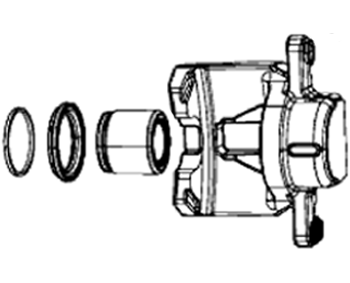 1-Kolben-Bremssattel