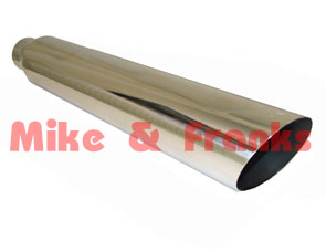 Stainless Steel Tip 2,5" IN, 3,5" (89mm) OUT 610mm length