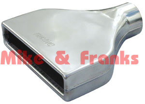 Stainless Steel rectangular 2,5\" (63,5mm) 250x200x57mm