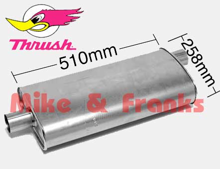 17718 Thrush California Boss Turbo muffler 2,5" (63,5mm)