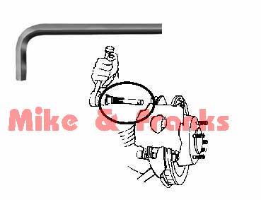 WGM38 GM 3/8" (9,5mm) disc brake caliper hex wrench